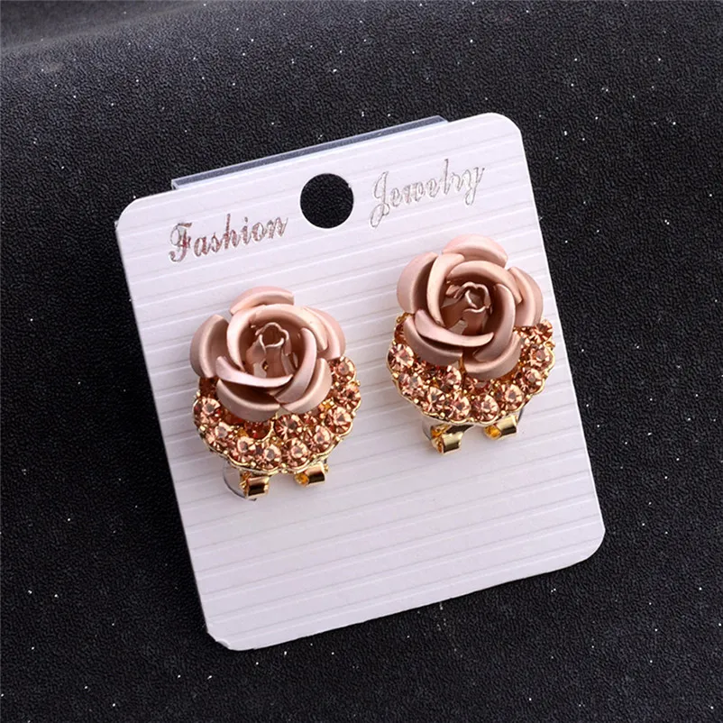 2018 Fashion earrings for women Bohemia Flower Rhinestone  Earrings For Women Summer Style Jewelry Brincos Bijoux Femme J06#N (9)