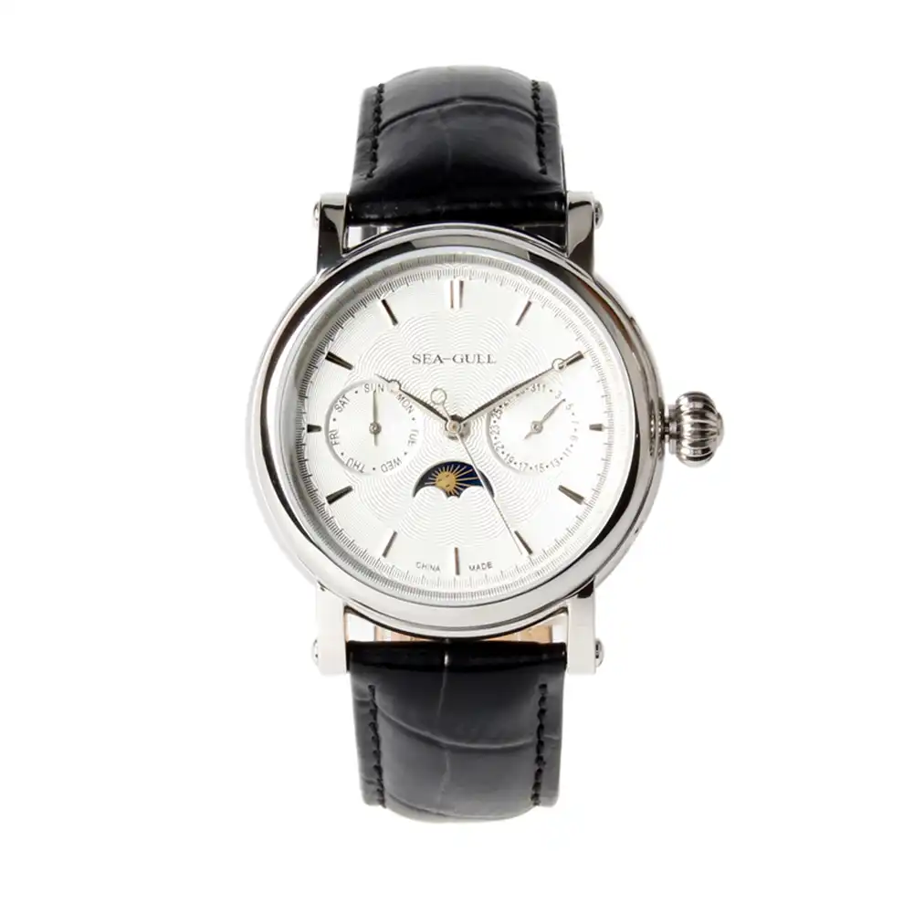 Seagull D0721s Automatic Mechanical Watch Day Night Indicator Date Day Display Guilloche Dial Exhibition Case Back Men S Watch Mechanical Watches Aliexpress