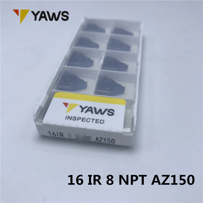 Резьбовые вставки 16 IR 8 NPT AZ150 резьбовые инструменты для токарного станка из