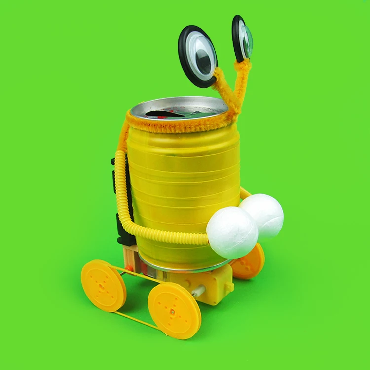 DIY Tin Can Robot Alien Robot Environmental Small Invention Tin Cansin