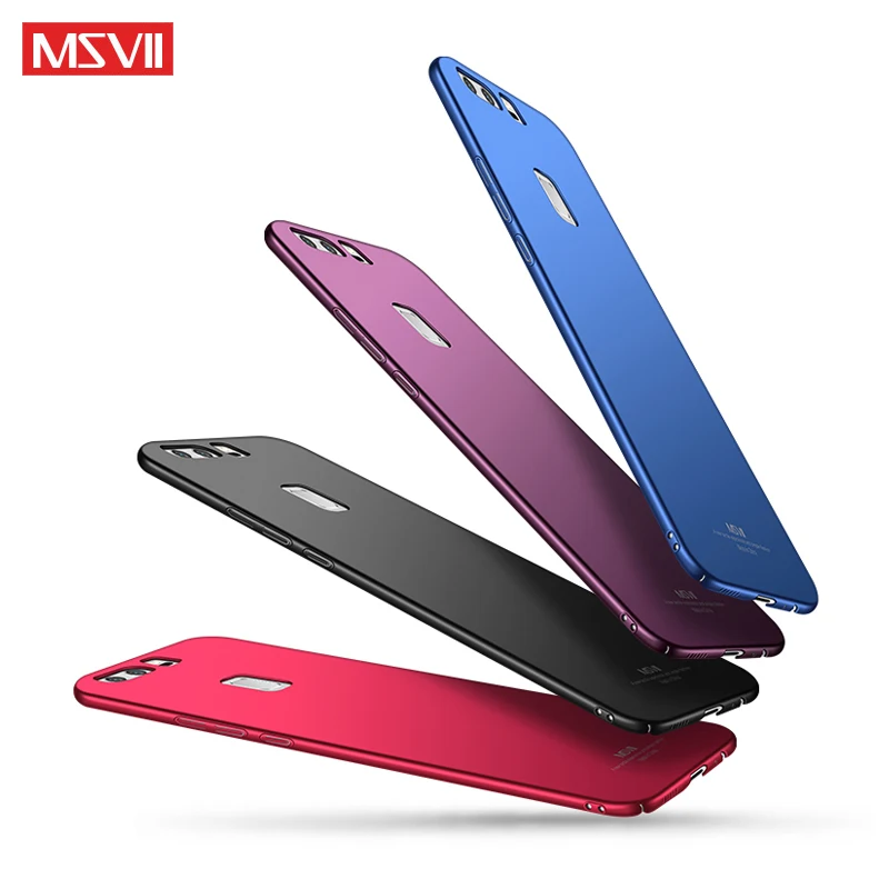 Чехол s для P9 Seriers MSVII жесткий легкий чехол ультра тонкий матовый чехол для huawei P9Plus P9 Plus Lite чехол для телефона Funda