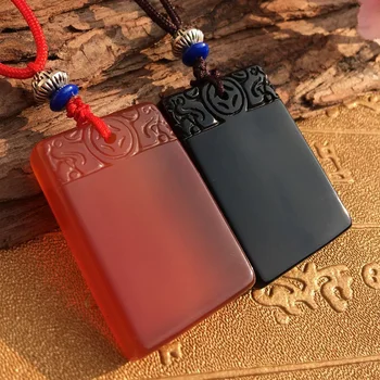 

Natural Red Agate Chalcedony Pendant Necklace Sweater Chain Jewelry Gift Wholesale
