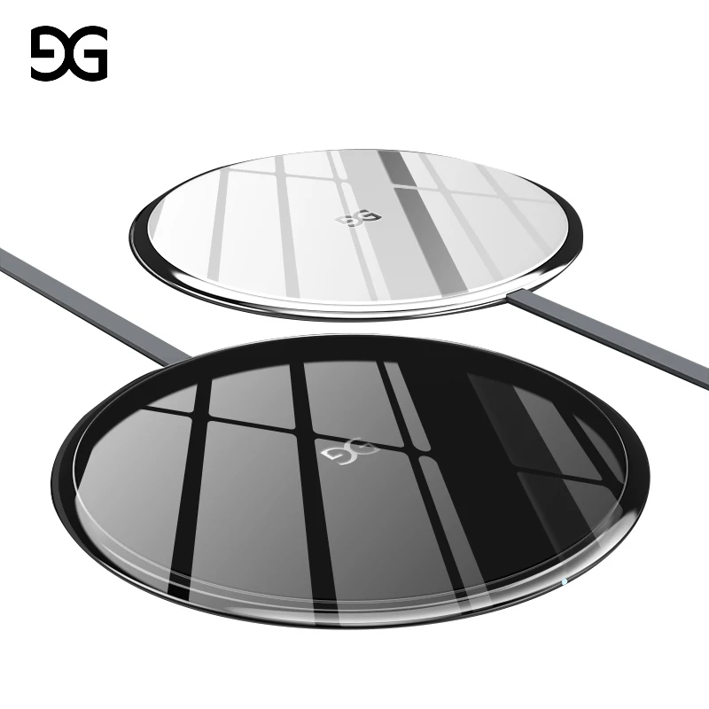 GUSGU Wireless Charger for iPhone 8/8 Plus/X 10W Qi Wireless Charging Portable Wireless Charger for Samsung Galaxy S8/S8 Plus