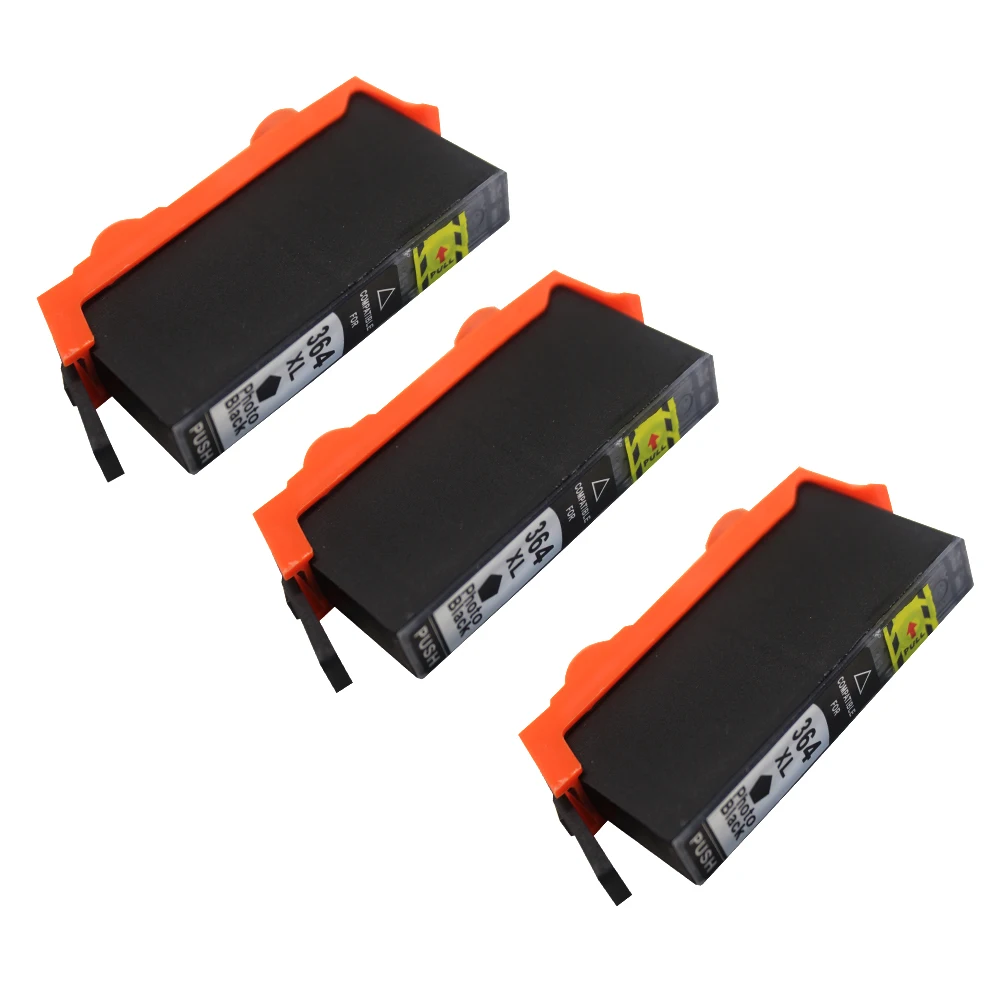 Aliexpress.com : Buy 3PK Photo Black 364 XL Ink Cartridge for HP Photosmart 7510 7520 7515 B8550