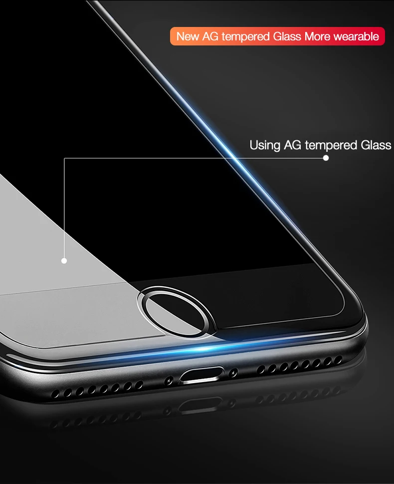 5. Full Cover Tempered Glass For iPhone 8 7 Plus
