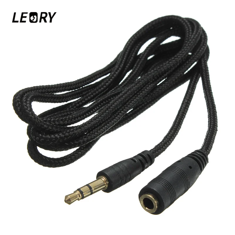 LEORY 1 5m 2m 3m 3 5mm Jack Female to Male Earphone font b Headphone b