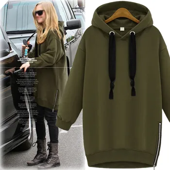 

New Autumn Winter Women Hoodies Sweatshirts Plus Size Casual Loose Solid Hooded Sweatshirts For Women Large Hoodies Pullovers
