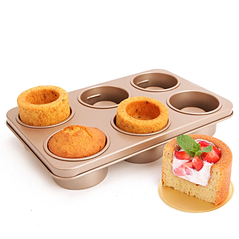 Moule A Gateau En Forme De Tasse A 6 Trous Moule A Gateau Antiadhesif Bol Pour Aliments Comestibles Machine A Pain A Dessert Et A Diner Mini Muffins Aliexpress