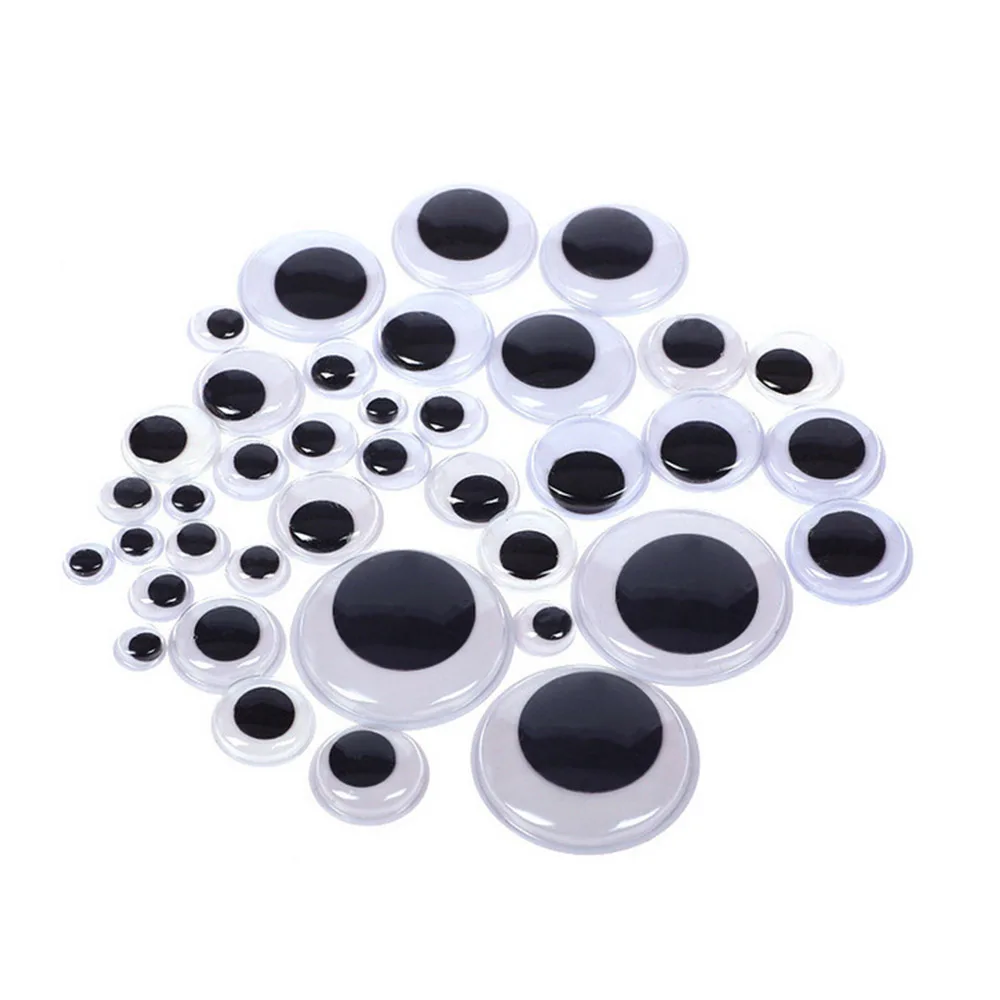 700Pcs Universal Mixed Googly Eyes Self-adhesive 4/5/6/7/8/10/12mm Total  DIY Scrapbooking for Teddy Bear Stuffed Toy Doll Parts