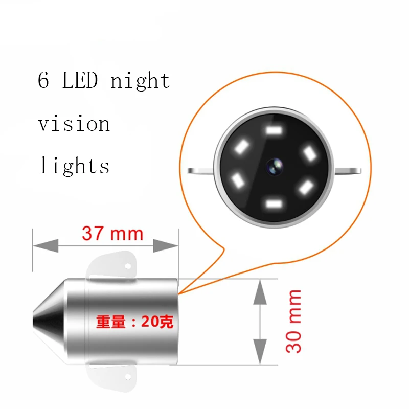 Professional Underwater Ice Fishing Camera 3MP Lens Night Vision Fish Finder 6 Infrared LED 4.3 inch LCD Monitor 30m Long Cable