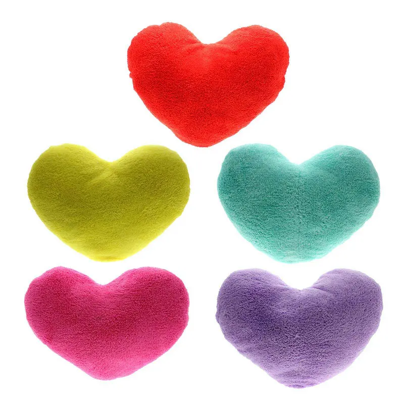 Multi Colors 40cm*30cm Size Lovely Heart Shape Soft Plush Cushion Hot