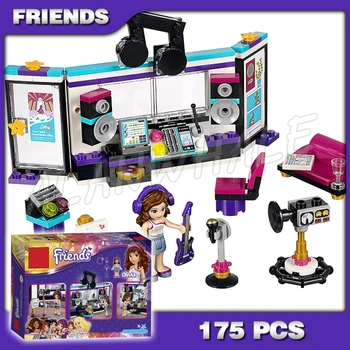 

175pcs Friends Pop Star Recording Studio Olivia Superstar Singer 10403 Model Building Kit Blocks Brick toys Compatible with Lago