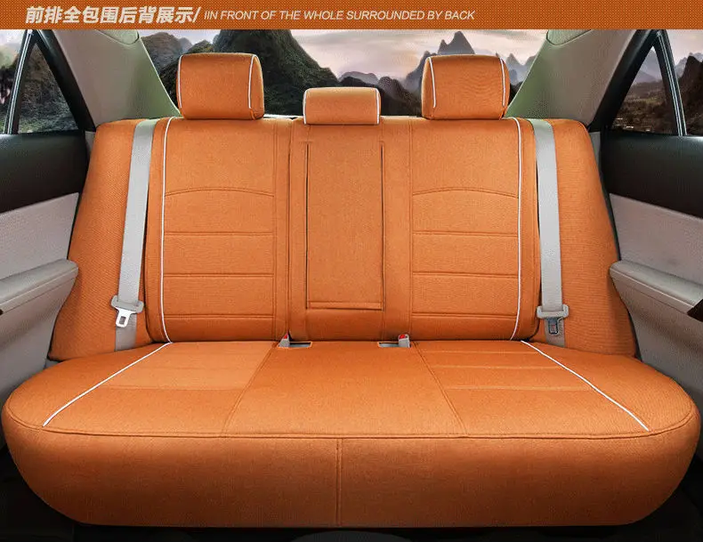 Автомобильные льняные чехлы на сиденья для BLUEBIRD SUNNY Pathfinder PICKUP TEANA TIIDA Sylphy Geniss cefiro X