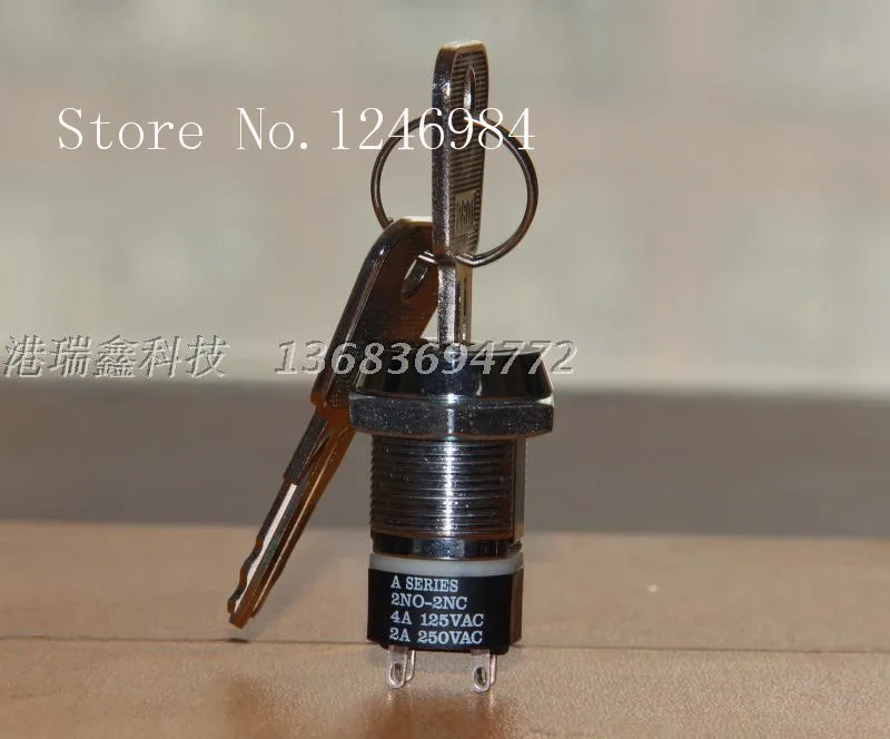 

[SA]2NO-2NC Taiwan Kim Tae-electronic lock S286A-2 two tranches key switch genuine original--20pcs/lot