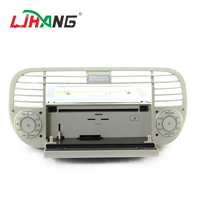 Cheap LJHANG Android 8.0 Car DVD Player 1 din for Fiat 500 Abarth 2007-2015 Mirror-link stereo headunit RDS Automotive GPS Navi Audio 4