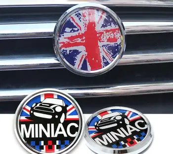 

Metal 3D Car Front Bonnet Grille Chrome Badge Emblem Decal For MINI Cooper One Countryman R60 R55 R56 F56 F55 F60 Accessories