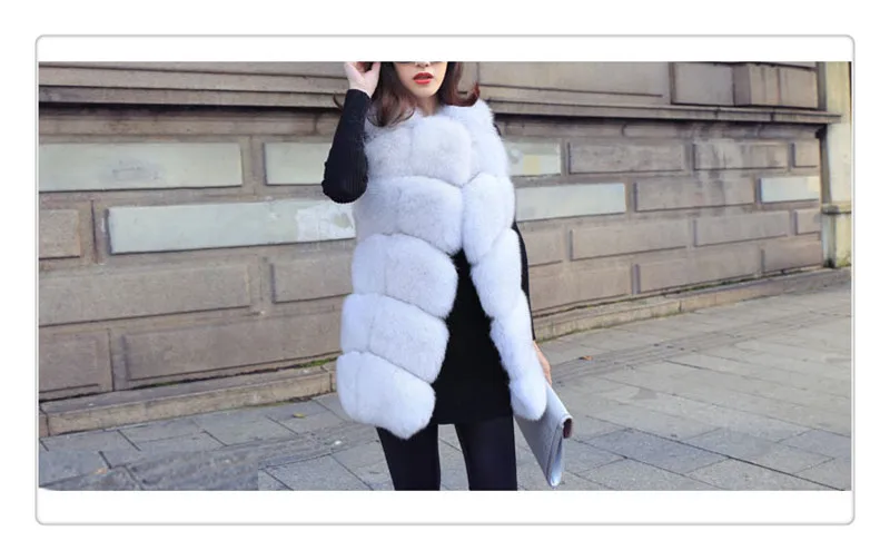 Haining fur of Europe and the United States new imported imitation fur fox fur vest mink coat (8)