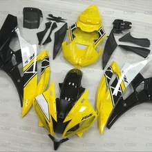 Для YAMAHA YZFR6 2006-2007 кузов YZF600 R6 2006 набор для всего тела YZFR6 07 желто-черный обтекатель Наборы