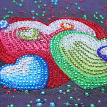 

5D diamond embroidery circle diamond special shape cartoon painting Eternal love rhinestone crystal painting home decoration