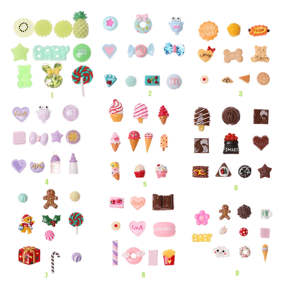 

10pcs 1:12 Dollhouse Cute Resin Miniature Kawaii Colorful Bottle,Resin Cabochons for Crafts Making, Scrapbooking DIY Accessories