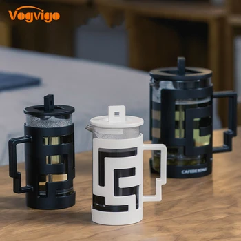 

VOGVIGO 2018 Hot Multifunctional Coffee French Press Pot Glass Teapot Coffeepot french press Household Kettle Tea Pot 350/800ml