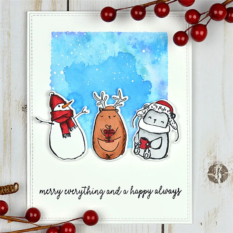 

InLoveArts Snowman Dies and Stamp Metal Cutting Dies New 2019 for Scrapbooking Album Embossing Crafts Cutting Dies Stencil