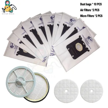 

14-PACK CLEAN DOLL Replacement dust bags S-bag Air Filter ,Micro filter for Philips 8200 8202 FC8216 FC8218 FC8219 cleaner parts