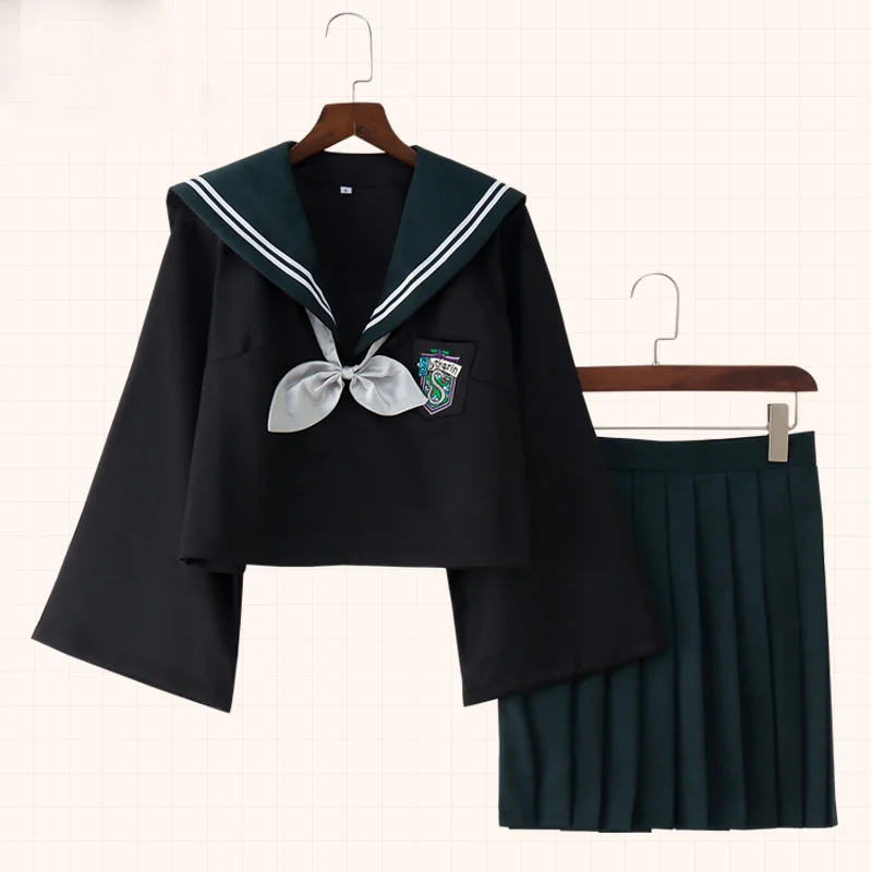

Slytherin Gryffindor Cosplay Costumes Magic College JK Uniform Sailor Suit Japanese Malfoy School Uniform Gifts Student