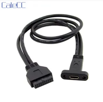

Single Port USB 3.1 Type C USB-C Female to USB 3.0 Motherboard 19Pin Header Cable 40cm