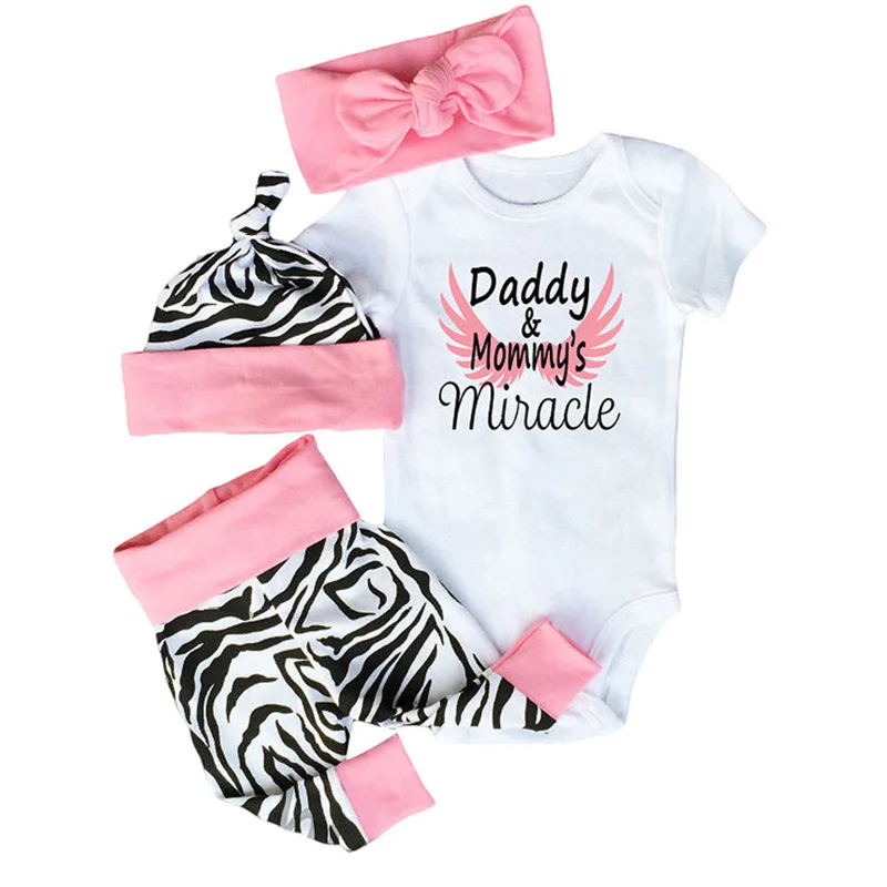 New Style Baby Girls Clothes Sets cute Angel wings baby romper+pant+Headband 3pcs set fashion baby Clothes Sets