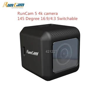 

RunCam 5 black 12MP Smallest 4K Cam HD Recording 145 Degree NTSC/PAL 16:9/4:3 Switchable FPV Action Camera Mini Cam for RC Drone