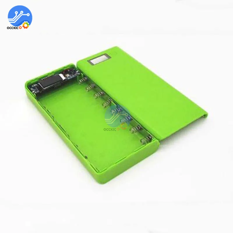 

8x18650 Battery Box Power Bank Charger Holder Plastic Shell Case DIY Kit 18650 Cell LCD Display USB Port Without Battery