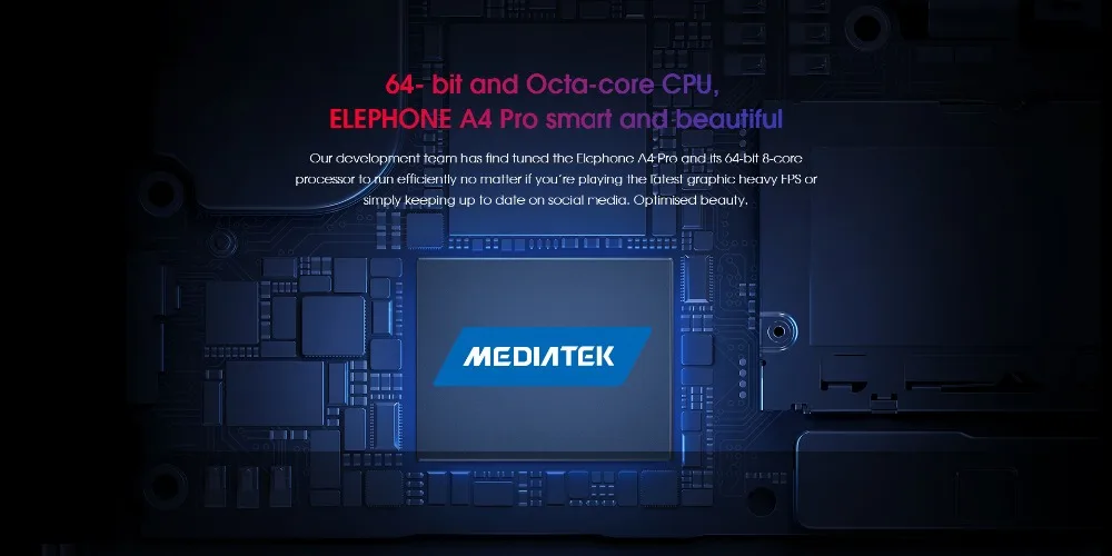 Elephone A4 Pro, мобильный телефон MT6763, четыре ядра, 5,85 дюймов, Android 8,1, смартфон, 4 Гб ram, 64 ГБ rom, 16 Мп, 4G LTE, мобильный телефон