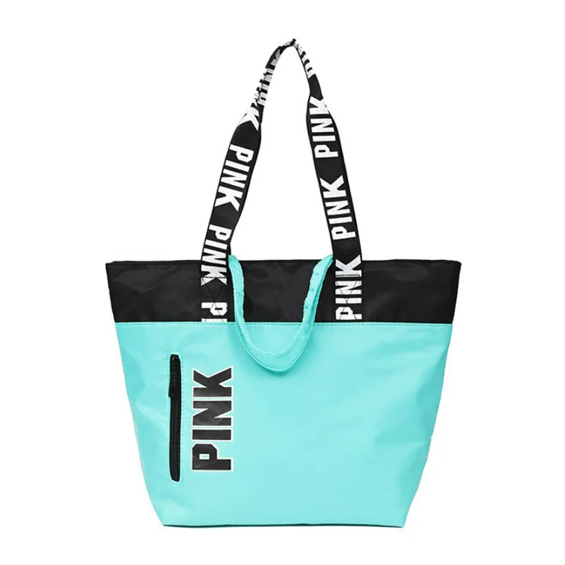 Сумка для путешествий,, женские сумки с розовыми буквами, водонепроницаемые женские сумки через плечо для покупок, женская сумка для спортзала