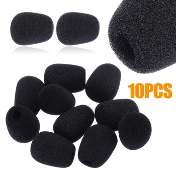 

10Pcs/Lot Foam Microphone Cover Headset Replacement Telephone Headset Mic Cover Microphone Windscreen Windshied