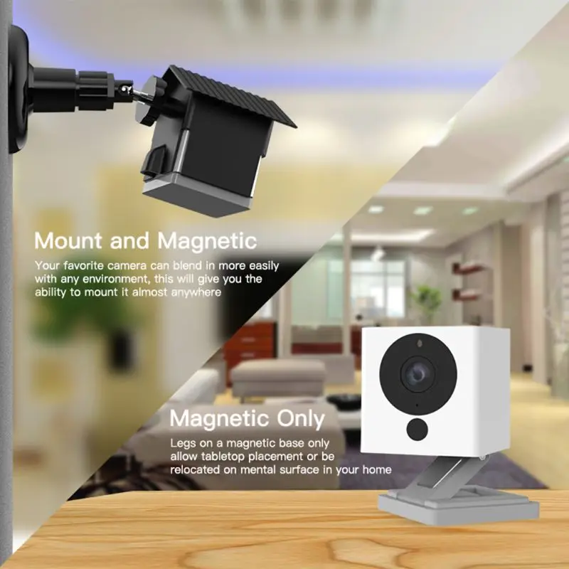 1Set Waterproof Weather Resistance Plastic Camera Case Cover Adjustable Wall Mount Bracket for Yi Smart Camera Indoor Outdoor Ac