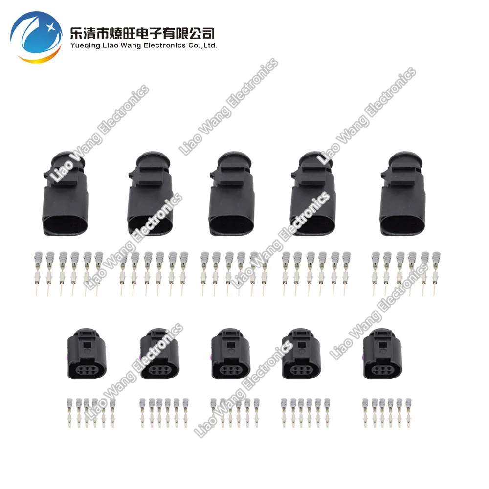 5 Sets 6pin Female Male 1.5mm Dj7065b1.511/21 Auto Temp Sensor Plug