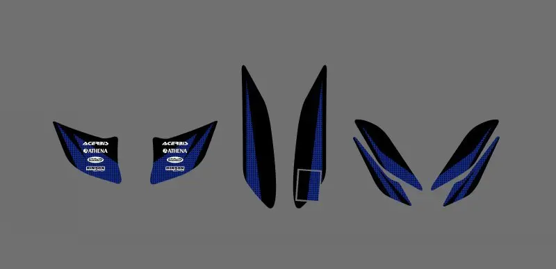 Новый стиль 28MIL наклейки графические наборы подходят для Yamaha RAPTOR 350 ATV YFM350 всех
