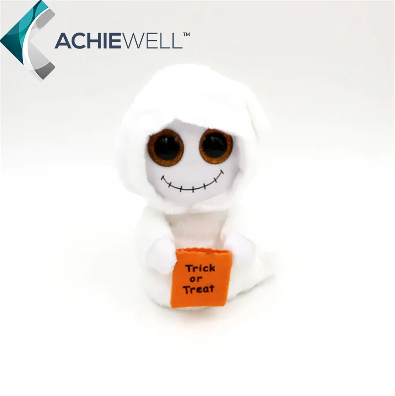 Mist white ghost halloween gift TY BEANIE BOOS 1PC 15CM BIG CRYSTAL