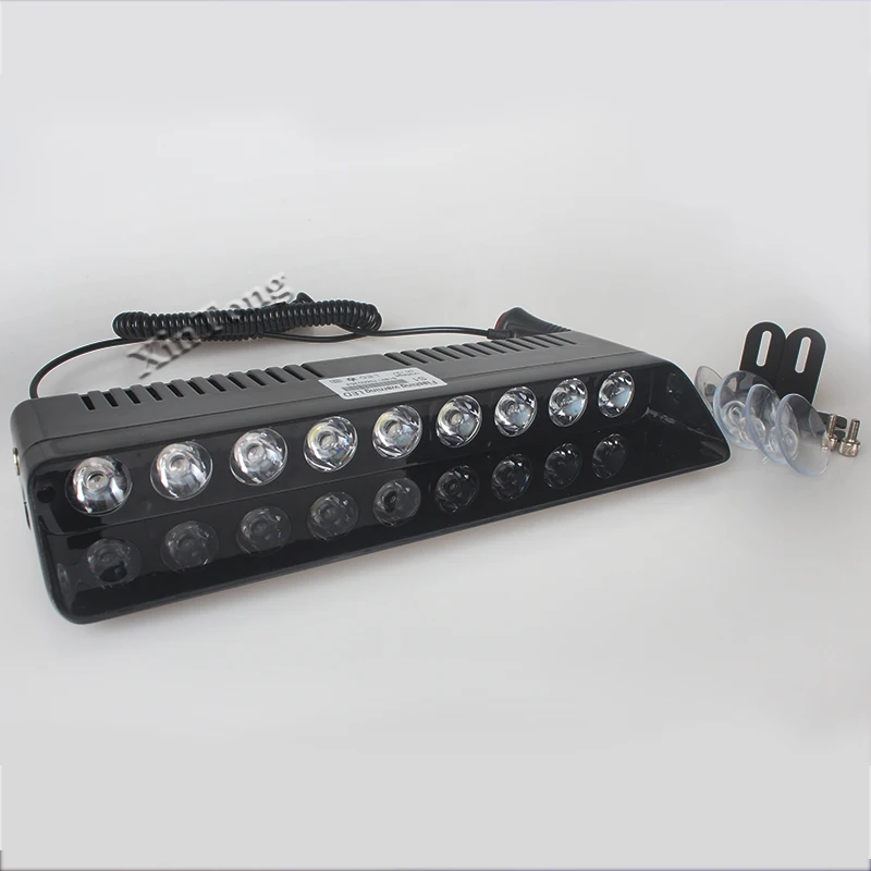 

Car Flashing Strobe Lightbar Front Police Lights car-styling 9 LED Windshield Warning Light Truck Beacons Emergency Signal lamp