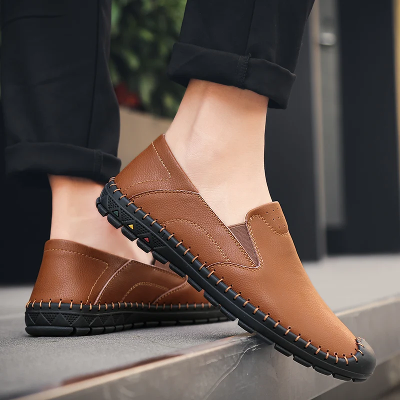 La Air navy white Hommes Conduite Black 38 Mode yellow Taille brown green Plus Casual Été De Pour Slip Sur Mesh Adultes Mocassins 46 Homme Chaussures Nouveau 4tBFqx60