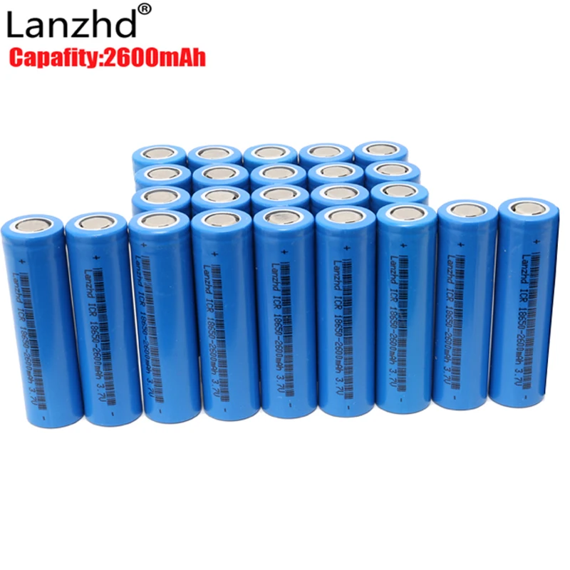 24pcs 18650 Battery For Lg Hg2 18650 Battery 3.7v Lithium Li-ion Battery  For Led Flashlight Headlamp Player Speaker - Rechargeable Batteries -  AliExpress