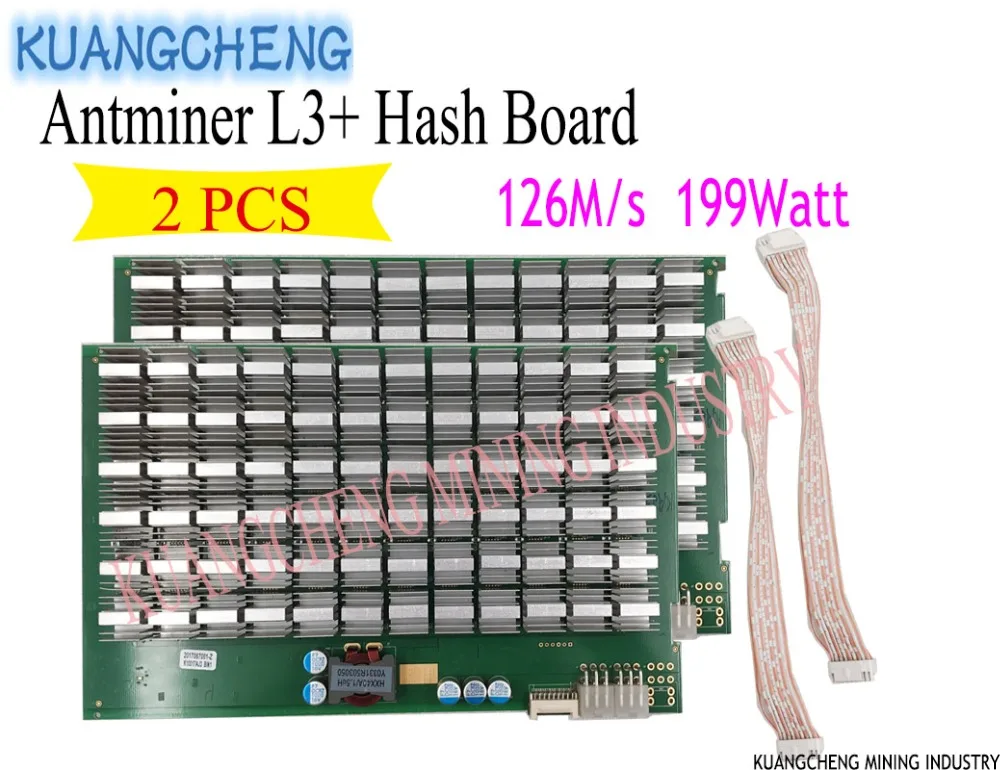 KUANGCHENG MINING ANTMINER L3+ Hash Board 126 M/S199watt Asic Miner Litecoin Miner, быстрая