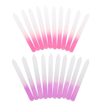 

10pcs Beauty Durable Crystal Glass Nail Art Buffer Files Manicure Pro File Device Tool 2 Colors