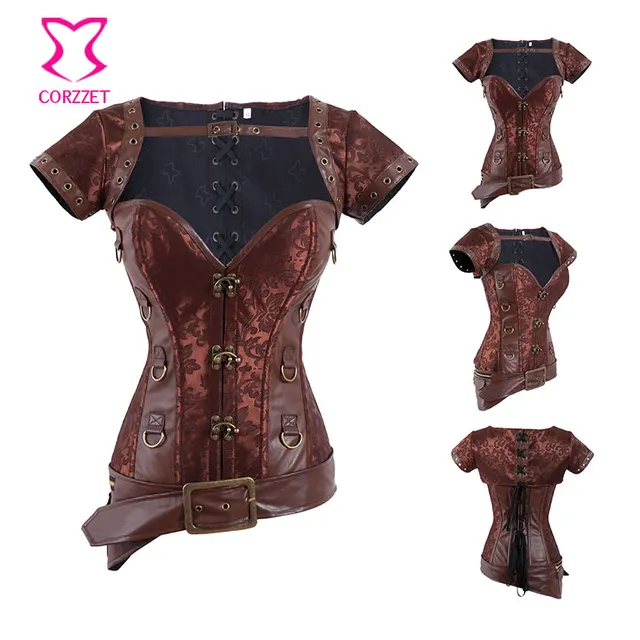Plus Size Corset 6XL Bustier Sexy Jacket Belt Outfits Gothic Clothes Korsett For Women Corsets