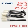 Interruptor de temperatura de disco bimetálico, Protector térmico de termostato N/C, 40 ~ 250 grados centígrados, KSD9700, 135 V, 5A, 2 uds. ► Foto 1/3