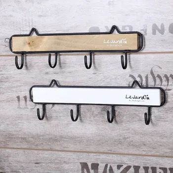 

2pcs/lot Vintage Style Metal & Wooden Wall Hook Storage Rack Cloth & Hat Hanger Wall Hanger Hot Selling!
