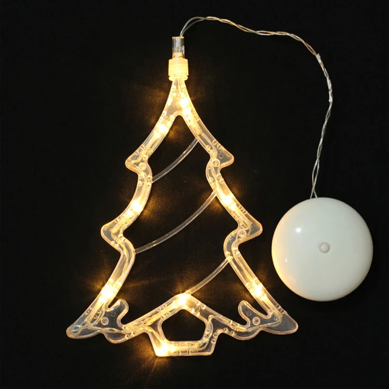 LED Christmas Decorative For Home New Year's Day Holiday Light Deer /Bell /Stars/Tree Glass Window Sucker Lamp LED Christmas Decorative For Home New Year's Day Holiday Light Deer /Bell /Stars/Tree Glass Window Sucker Lamp