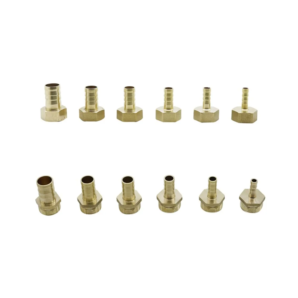 

3/4" Female/Male thread to 8-19mm Pagoda Connector Aquarium Hose Joiner Gas Soft Tube Adapter Irrigation Fittings 3 Pcs