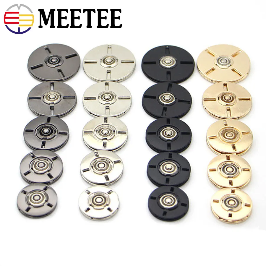 10 комплектов Meetee 12-17 мм красочные кнопки застежки кнопки для шитья Кожа ремесло одежда сумки Декор Аксессуары D3-6